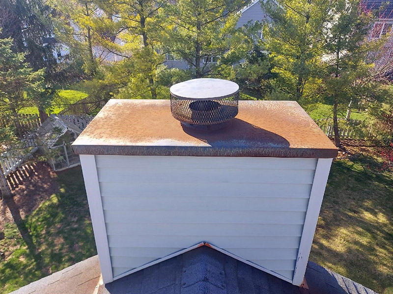 Fireplace Chimney Chase Cover Before